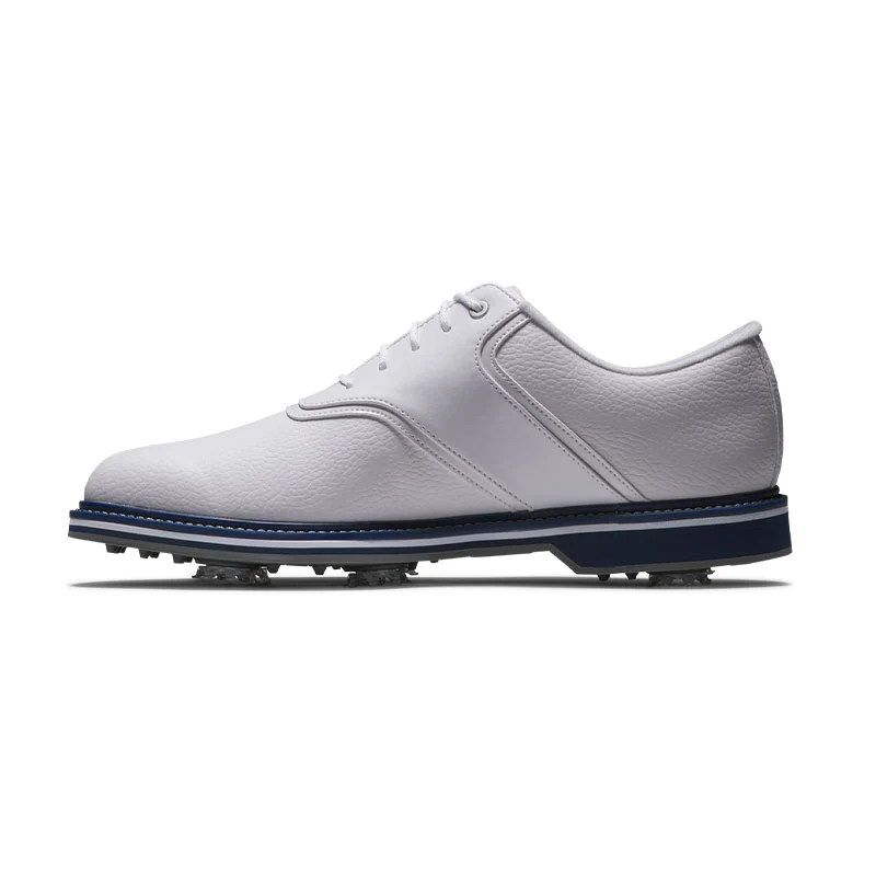 FOOTJOY Originals Men's Spiked Shoes (White/Navy) - Image 2