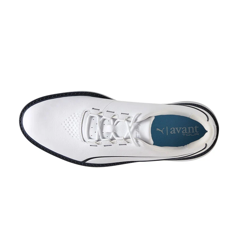 PUMA Avant Tour Men's Spiked Shoes (White/Navy) - Image 3