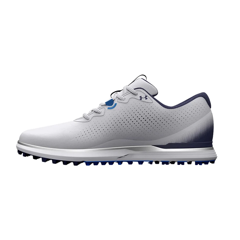 UNDER ARMOUR UA Glide 2 Men's Spikeless Shoes (White/White/Navy) - Image 2