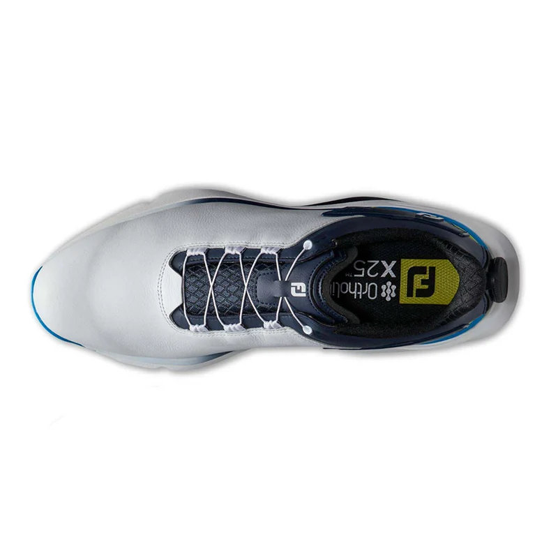 FOOTJOY Pro/SLX BOA Men's Spikeless Shoes (White/Navy/Blue) - Image 3