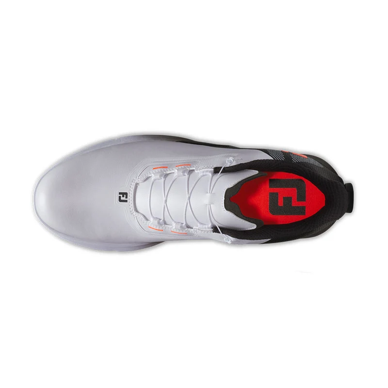 FOOTJOY Fuel BOA Men's Spikeless Shoes (White/Black) - Image 3
