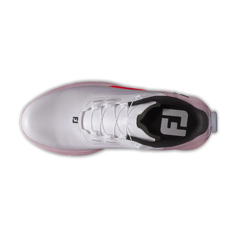 FOOTJOY Fuel BOA Women's Spikeless Shoes (White/Pink/Coral) - Image 3