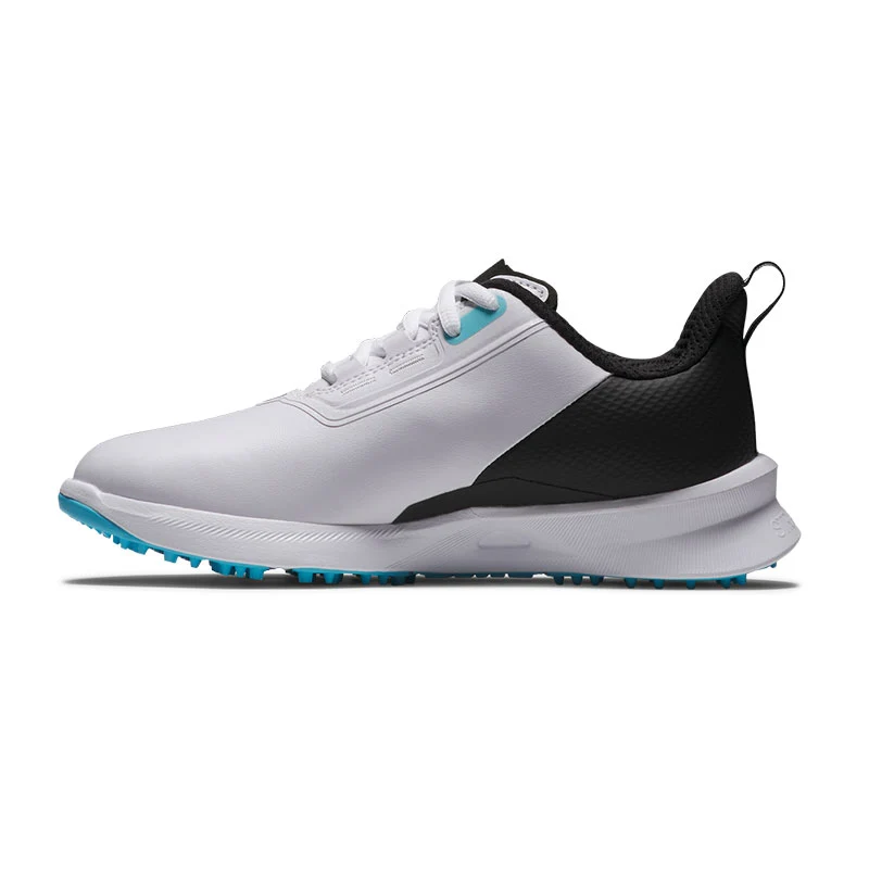 FOOTJOY Fuel Junior Spikeless Shoes (White/Black/Blue) - Image 2