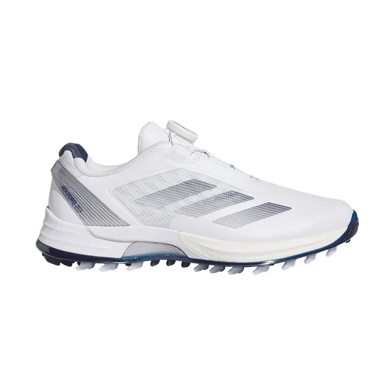 ADIDAS Adizero ZG Lo Boa Men's Spikeless Shoes (White/Indigo/Silver)