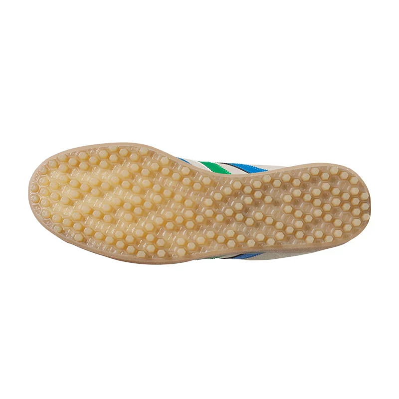 ADIDAS Gazelle Unisex Spikeless Shoes (White/Green/Blue) - Image 4