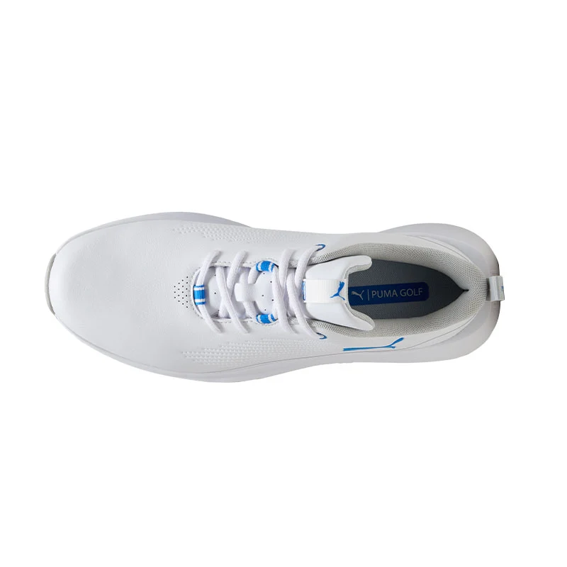 PUMA Fusion Grip SL Sport Men's Spikeless Shoes (White/Blue) - Image 3