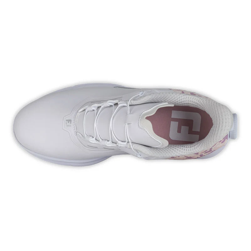FOOTJOY FJ Fuel BOA Women's Spikeless Shoes (White/Pink/Purple) - Image 3