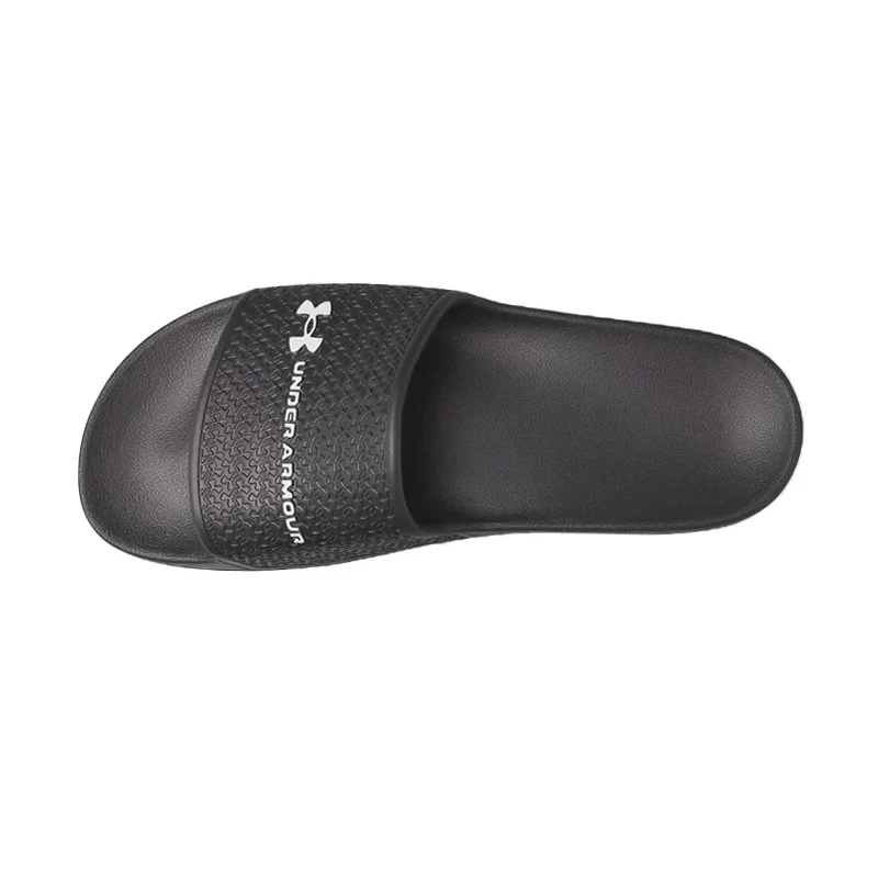 UNDER ARMOUR Men's Shower Slides (Black/Black/White) - Image 3