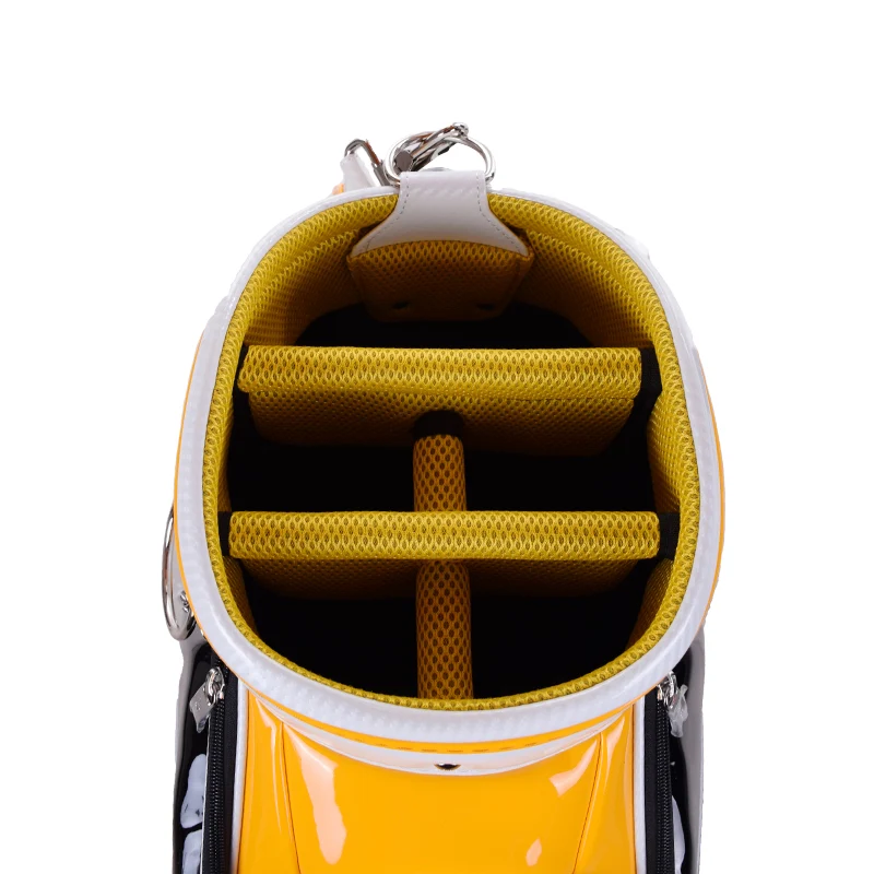 HONMA Pro Replica 9.5" Caddie Bag (White/Orange) - Image 3