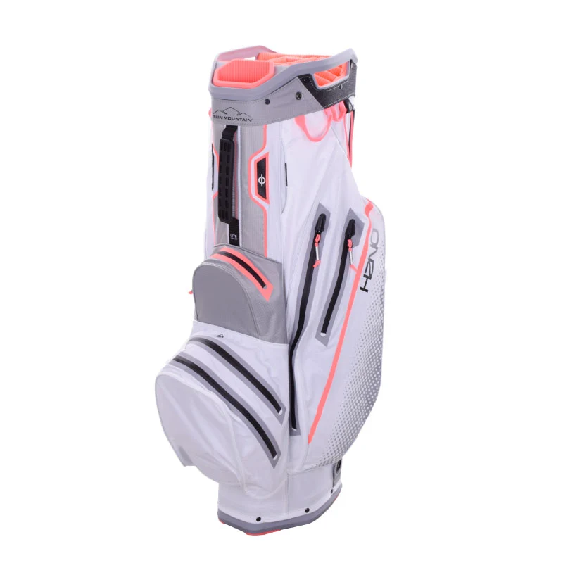 SUN MOUNTAIN H2NO Lite 2022 Women's Cart Bag (White/Grey/Pink)