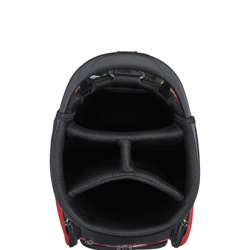 TAYLORMADE 9.5" Auth-Tech Cart Bag (Black/Red) - Image 3