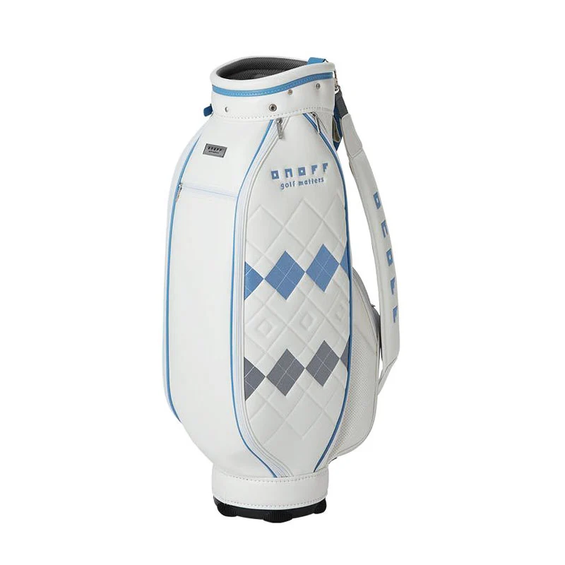ONOFF OB7923 8.5" Women's Caddie Bag (White/Blue) - Image 2