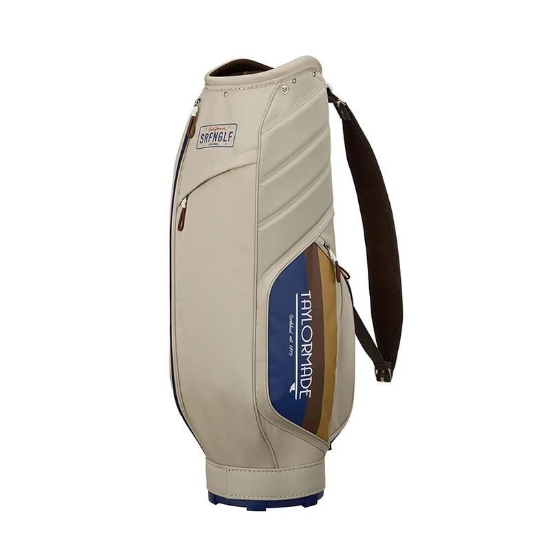 TAYLORMADE 9" Golden-State Cart Bag (Beige/Navy) - Image 2