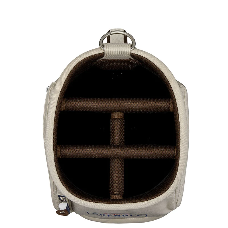 TAYLORMADE 9" Golden-State Cart Bag (Beige/Navy) - Image 3