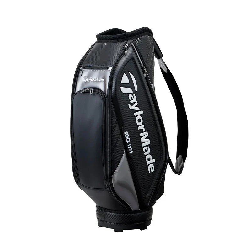 TAYLORMADE 9.5" Auth-Tech Cart Bag (Black/Grey) - Image 2
