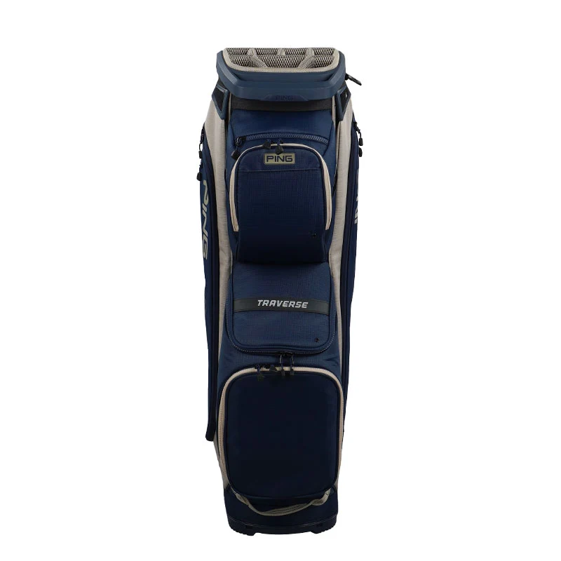 PING Traverse 244 Cart Bag (Navy/Sand/White) - Image 3