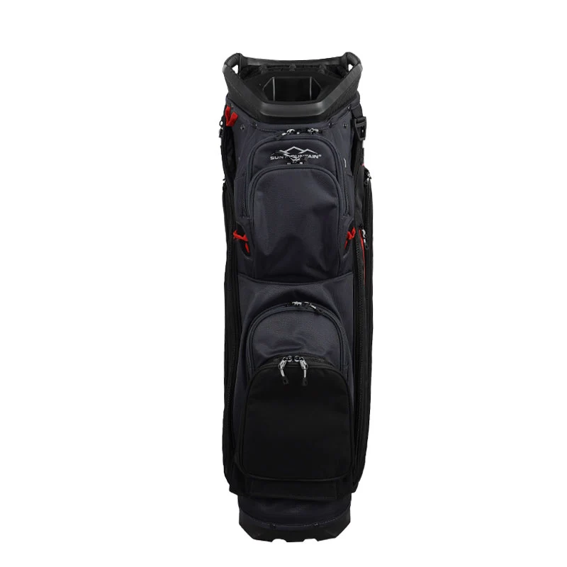 SUN MOUNTAIN 9" C100 14-Way Cart Bag (Grey/Black/Red) - Image 3