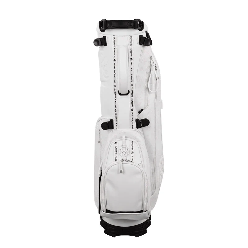 GFORE Embossed Skull & Tees Daytona Stand Bag (Snow) - Image 3