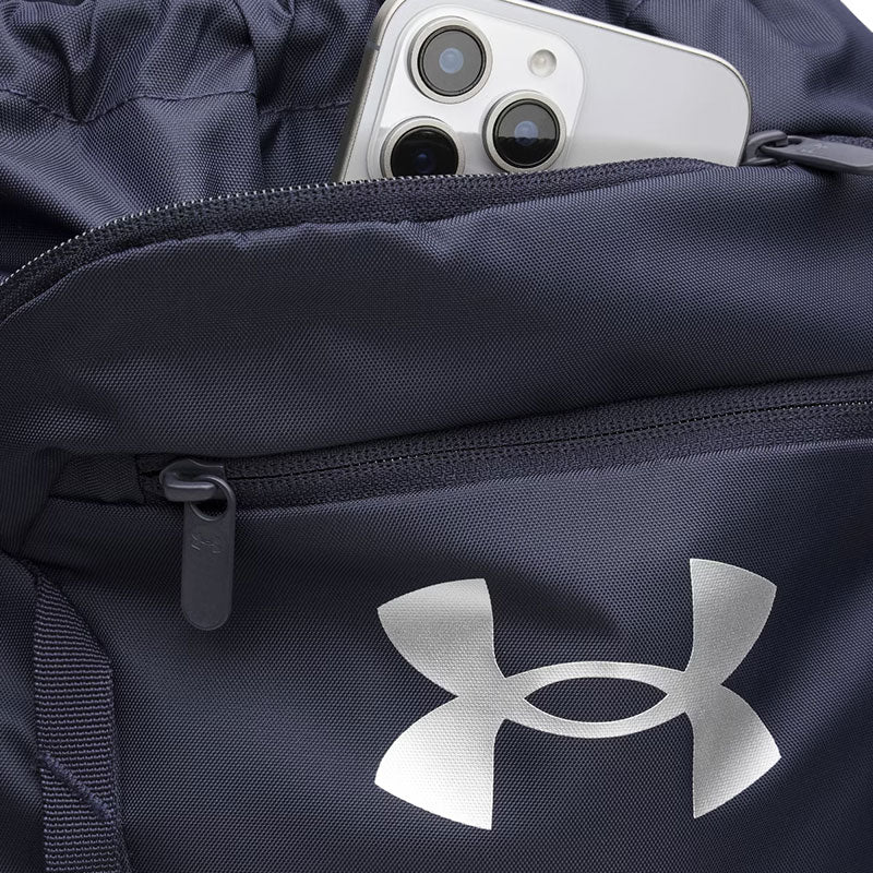 UNDER ARMOUR Hustle Sackpack (Navy/Navy/Silver) - Image 3