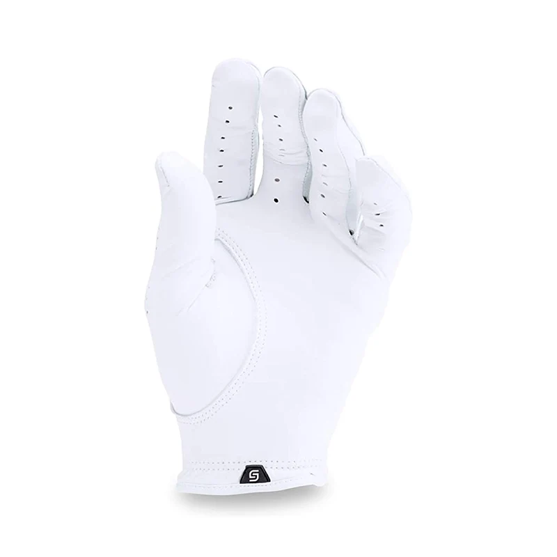 UNDER ARMOUR Spieth Tour Men's Leather Glove (White/Black) - Image 2