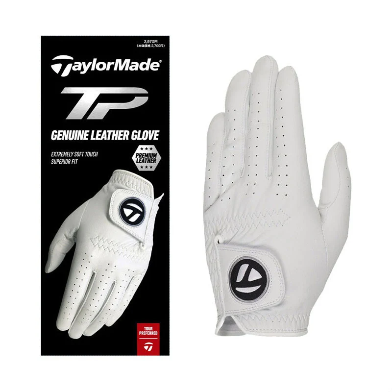 TAYLORMADE Tour Preferred Men's Leather Glove (White) - Image 3