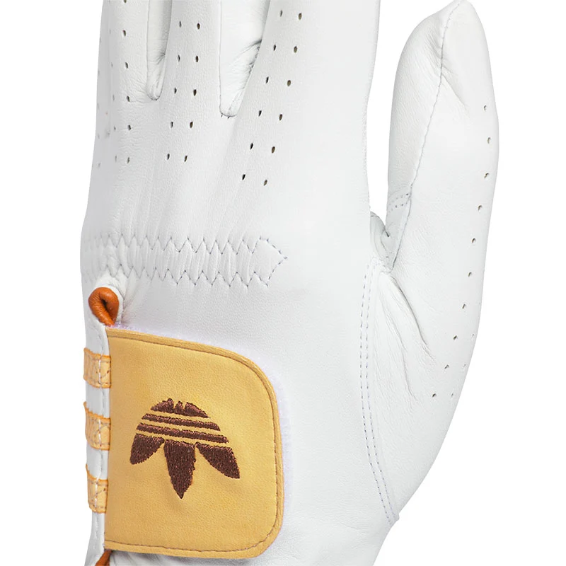 ADIDAS Originals Unisex Leather Glove (White/Orange) - Image 3