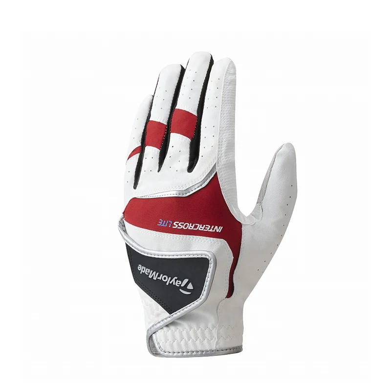 TAYLORMADE Intercross Lite Men's All Weather Glove (White/Red)