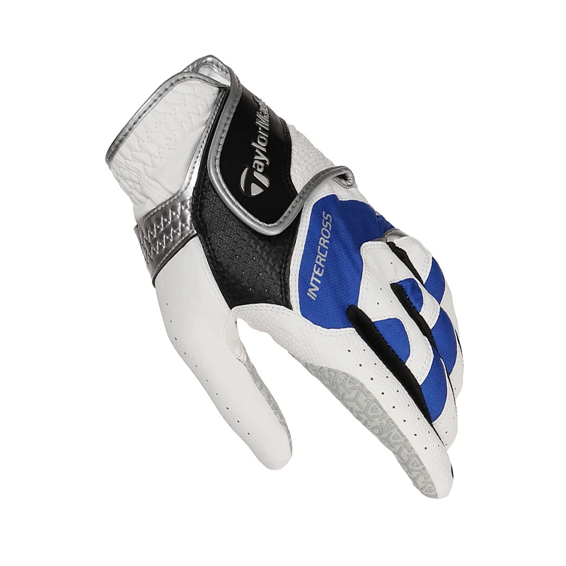 TAYLORMADE Intercross 6.0 All-Weather Men's Glove (White/Blue) - Image 3