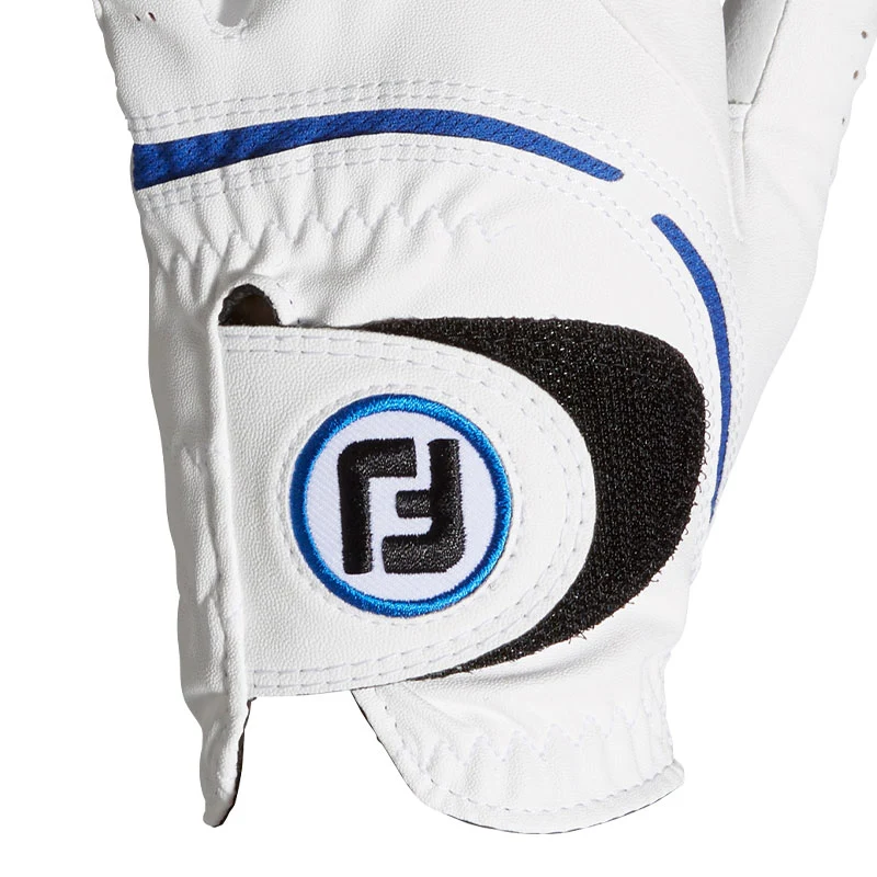 FOOTJOY WeatherSof Men's All-Weather Glove (White/Blue) - Image 3