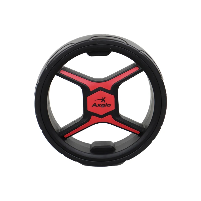 AXGLO Push Cart 3-Wheel Trolley (Black/Red) - Image 4