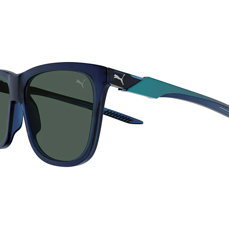 PUMA PU0360S Blue/Blue/Green Sunglasses - Image 4