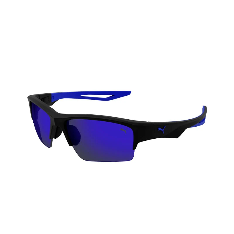 PUMA PU0400S Black/Black/Blue Sunglasses - Image 2