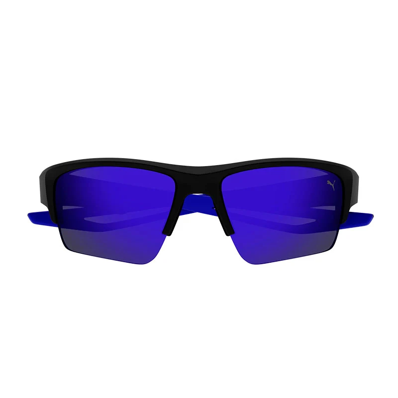 PUMA PU0400S Black/Black/Blue Sunglasses - Image 3