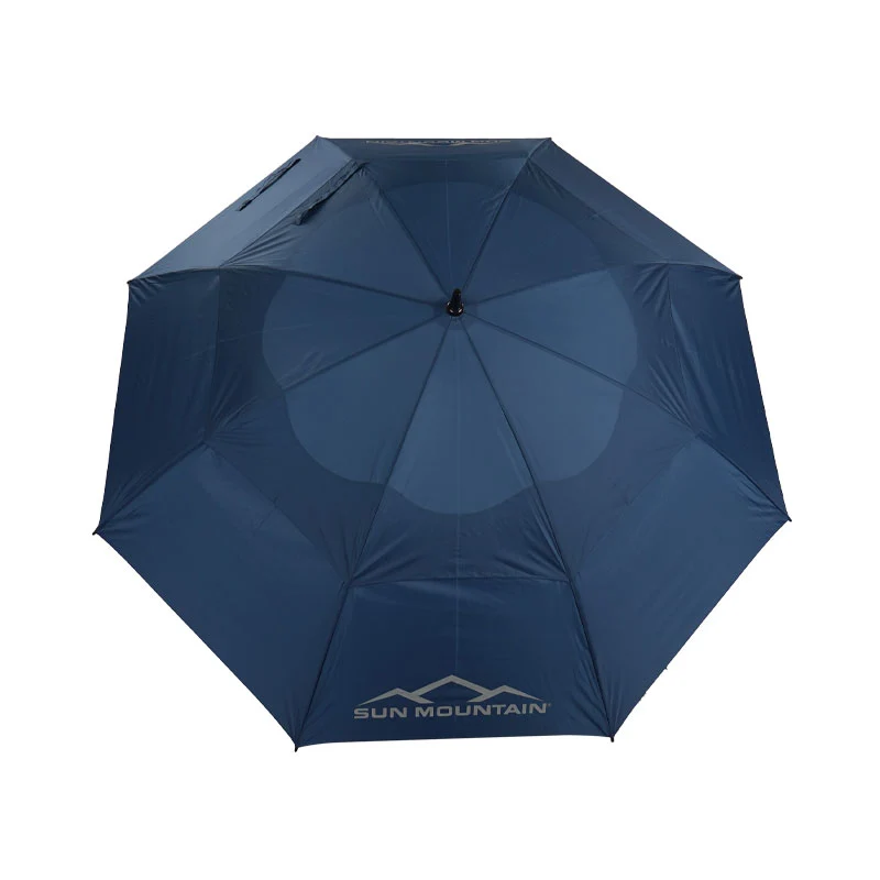 SUN MOUNTAIN 68" Double Canopy Manual Umbrella (Navy)