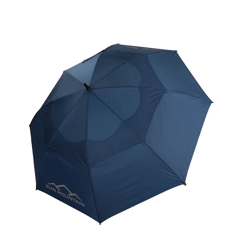 SUN MOUNTAIN 68" Double Canopy Manual Umbrella (Navy) - Image 2