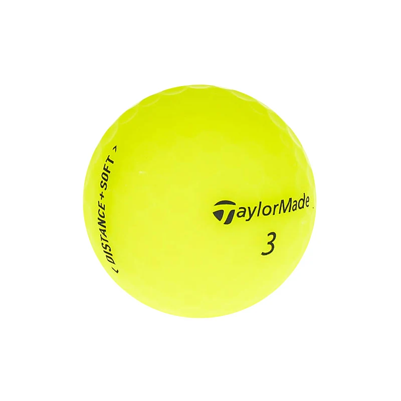 TAYLORMADE Distance + Soft (2020) (Yellow) Golf Ball - Image 2