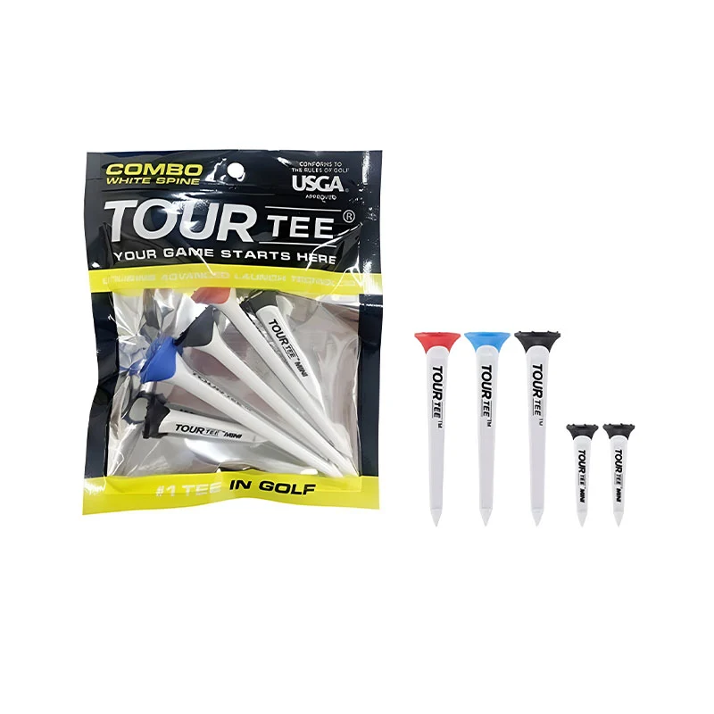 TOUR TEE Combo White Spine Tee 45/80mm - 5 Pieces - Image 4